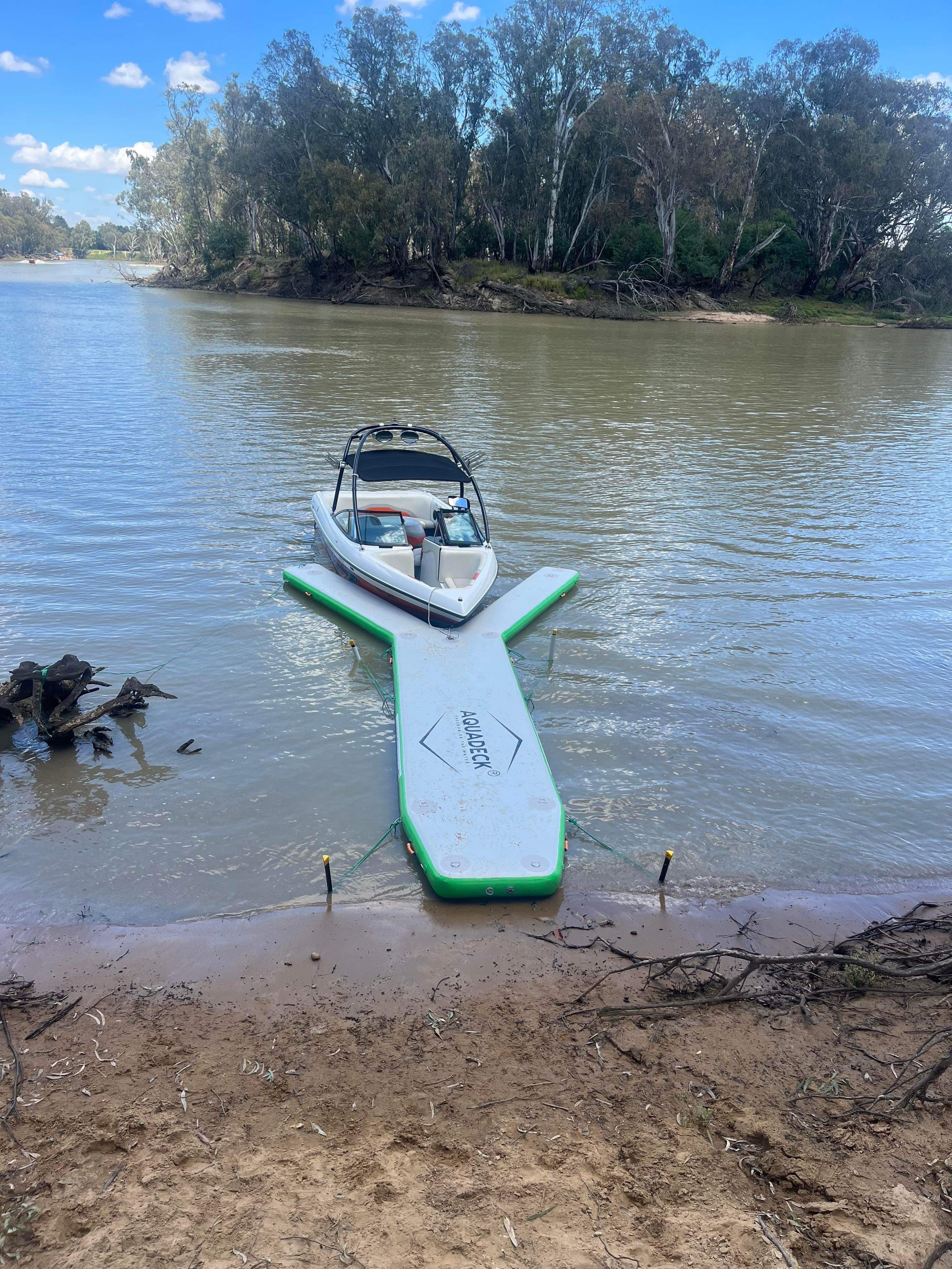 Inflatable Y Pontoon — AquaDeck