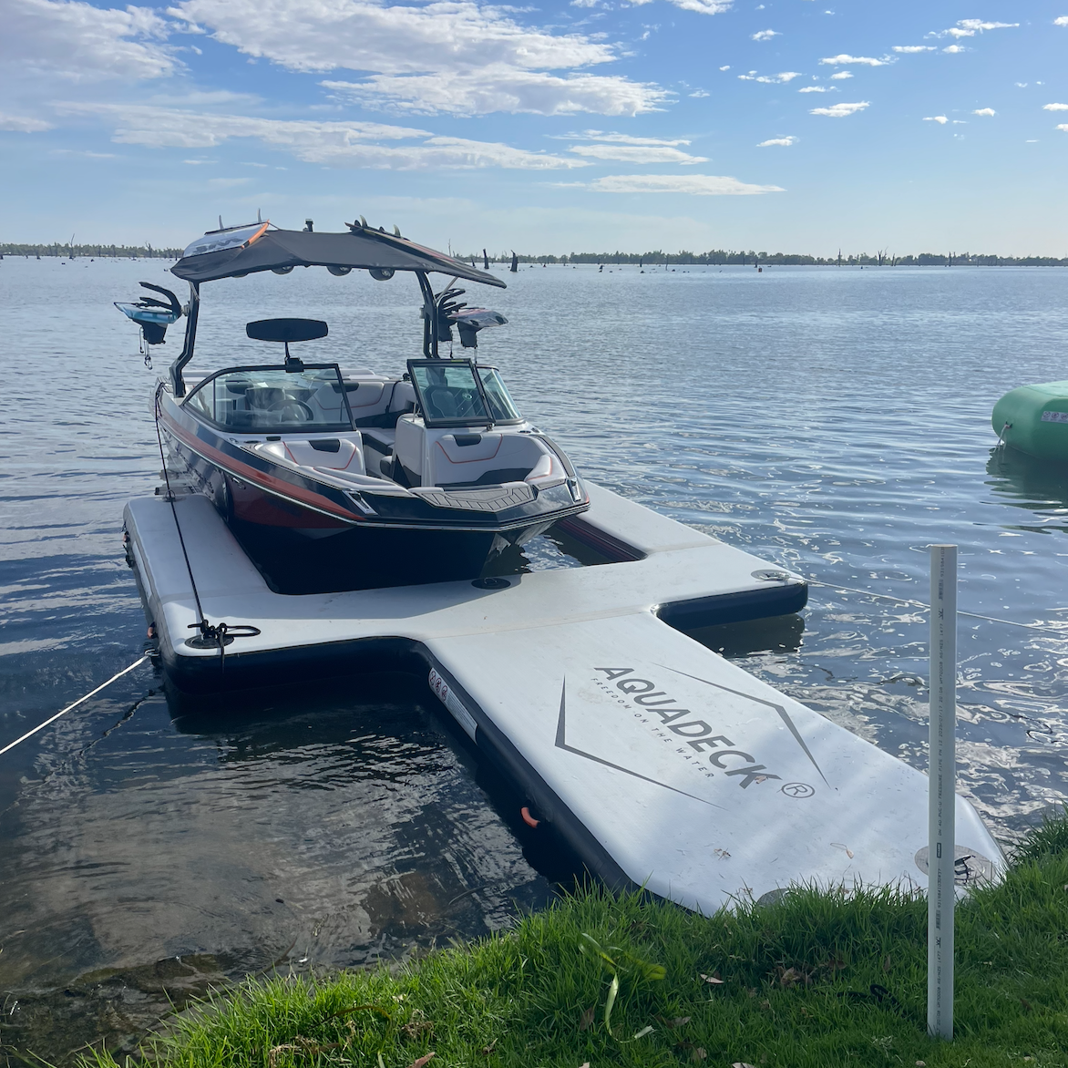 DEMO Inflatable U Pontoon Black Medium Size