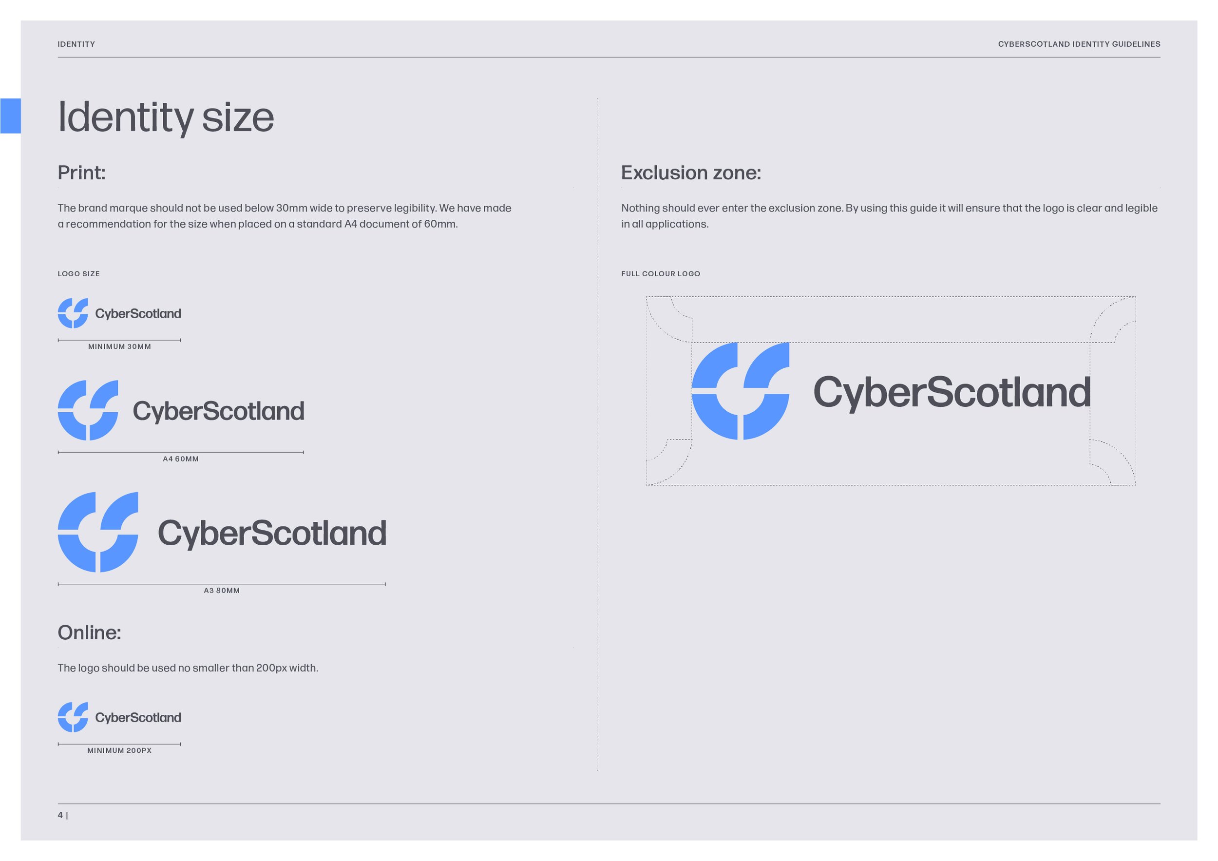 CyberScotland brand guidelines design twofifths
