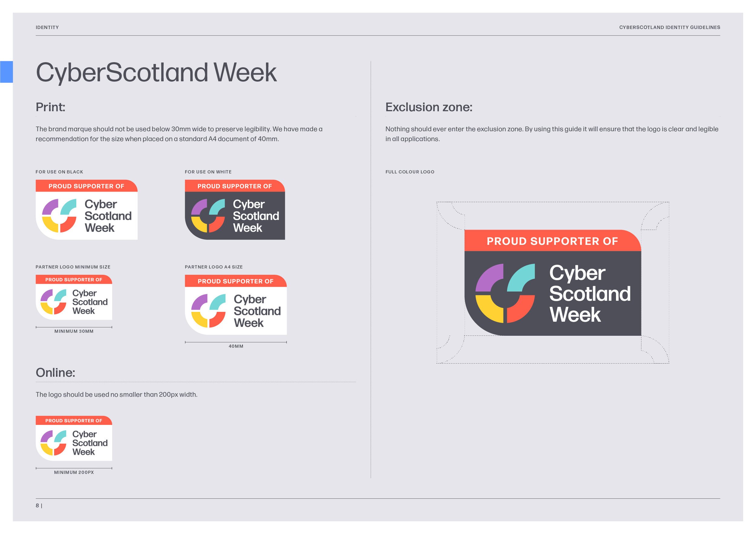 CyberScotland brand guidelines design twofifths