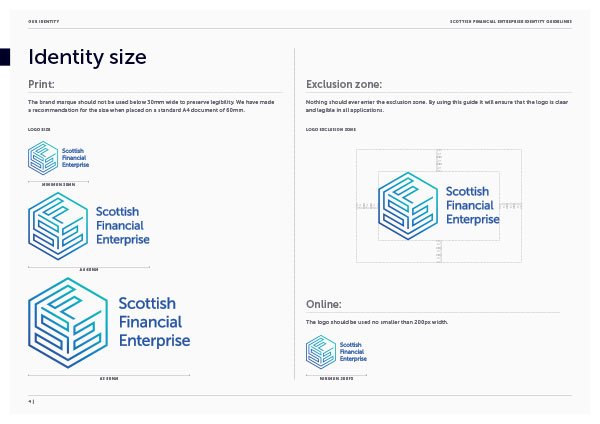 Scottish Financial Enterprise brand design twofifths design