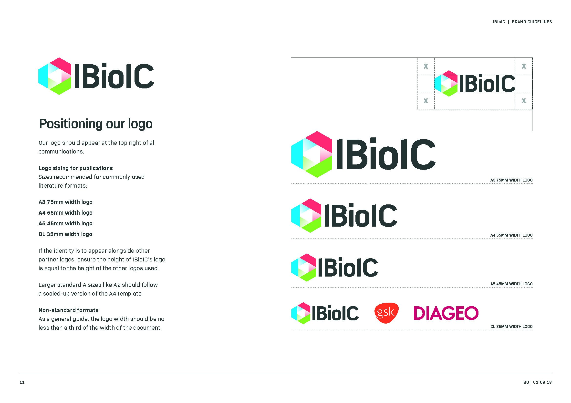 IbioIC brand guidelines designed by TwoFifths Design