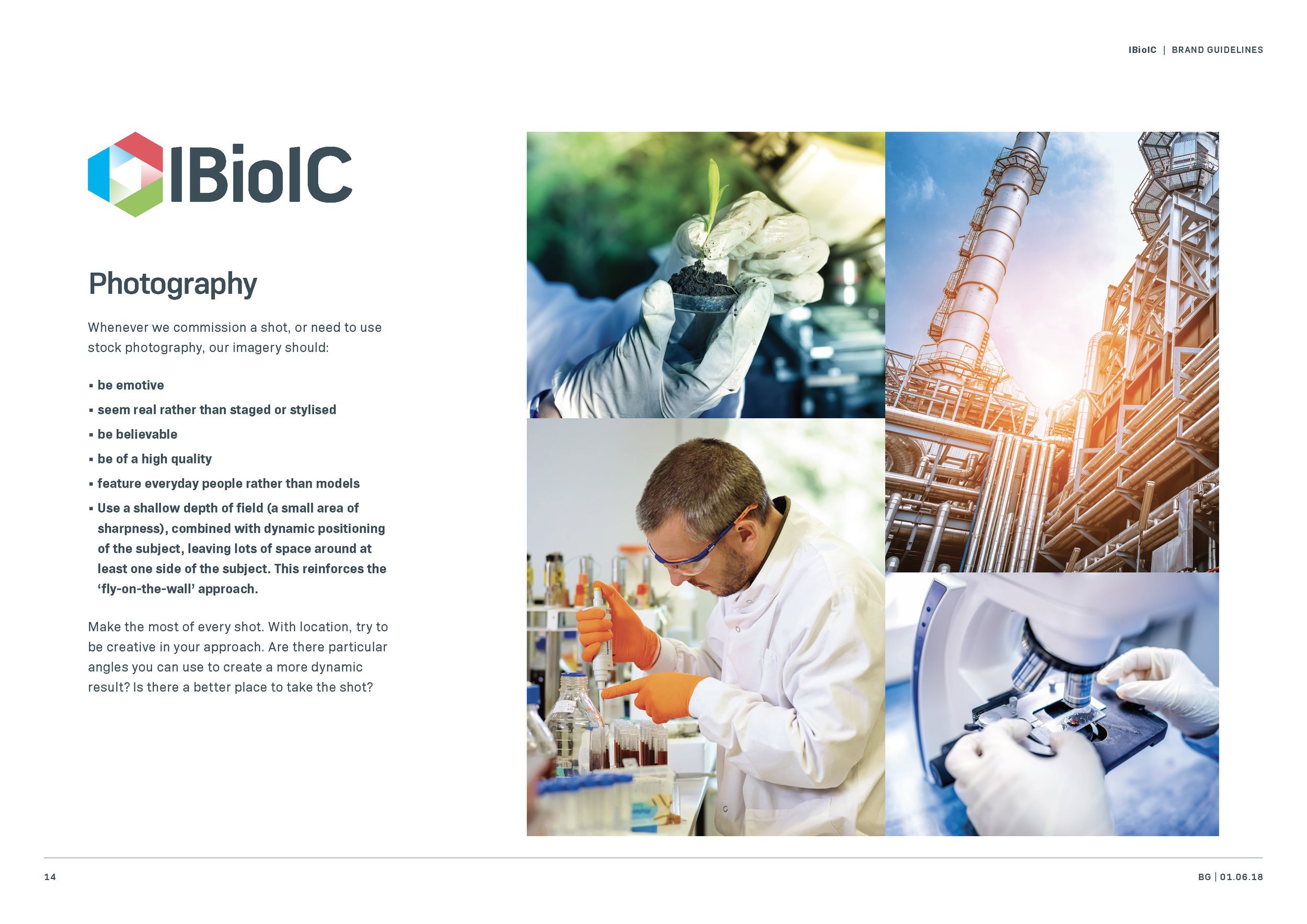 IbioIC brand guidelines designed by TwoFifths Design