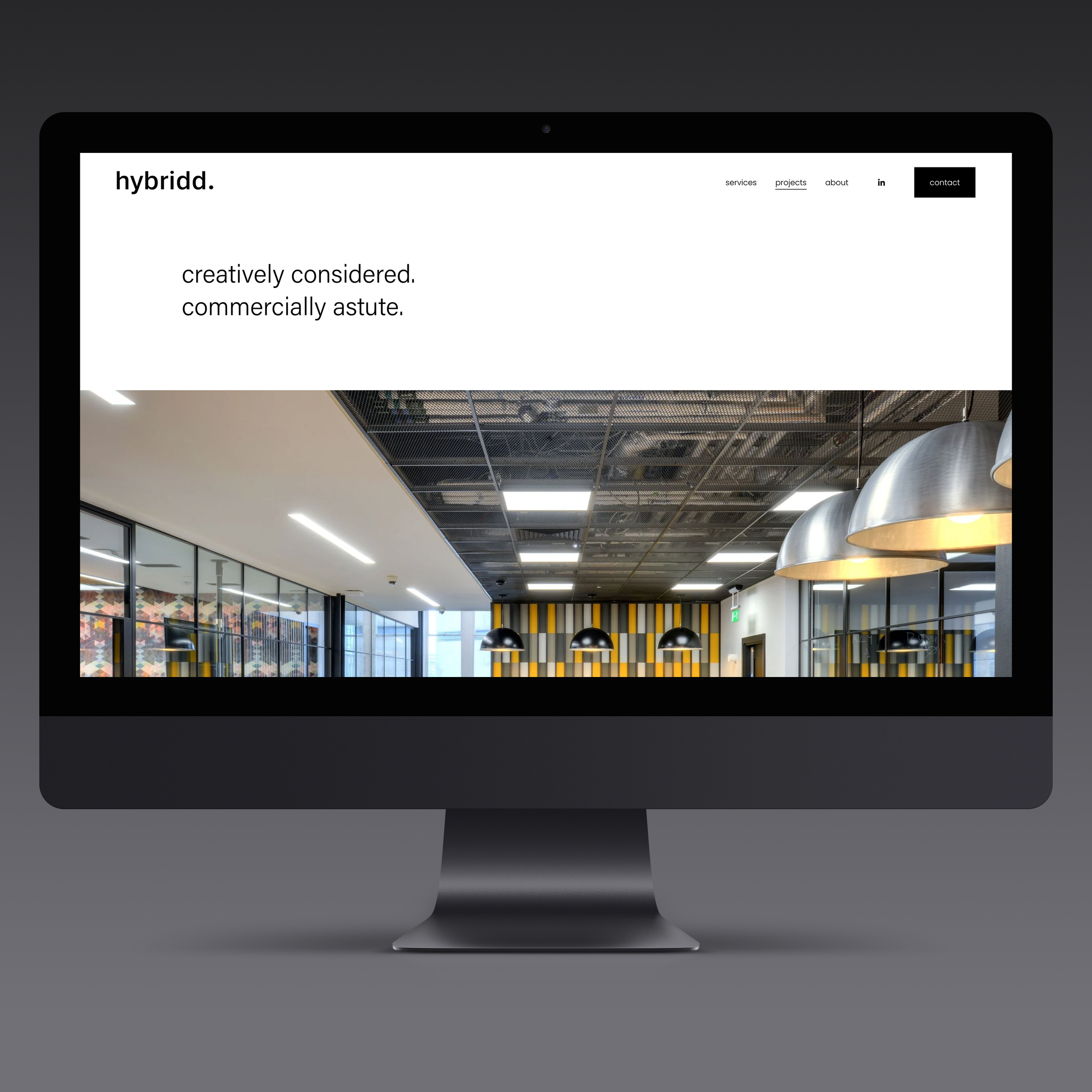 hybridd: a portfolio website that lets the work speak