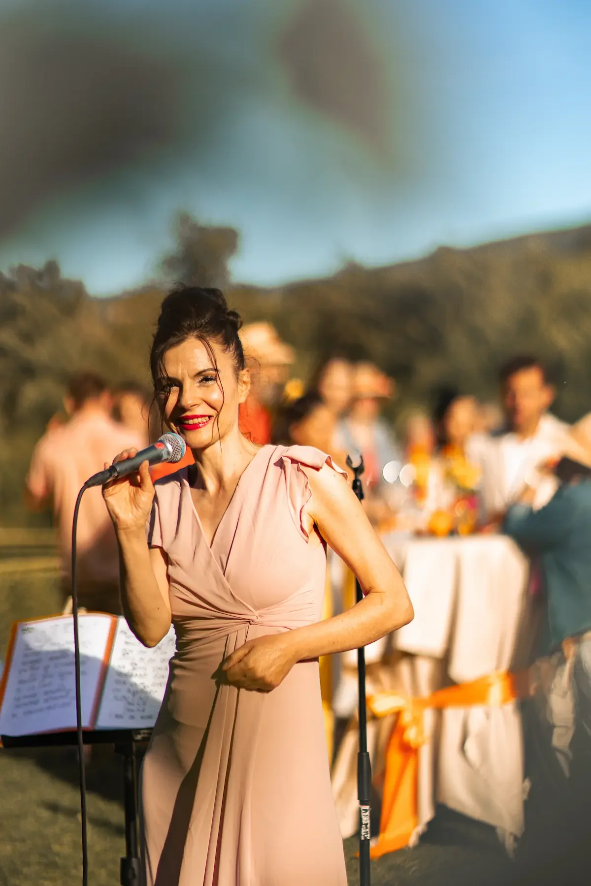 Silver Duo en concert pour un vin d'honneur de mariage dans le Luberon