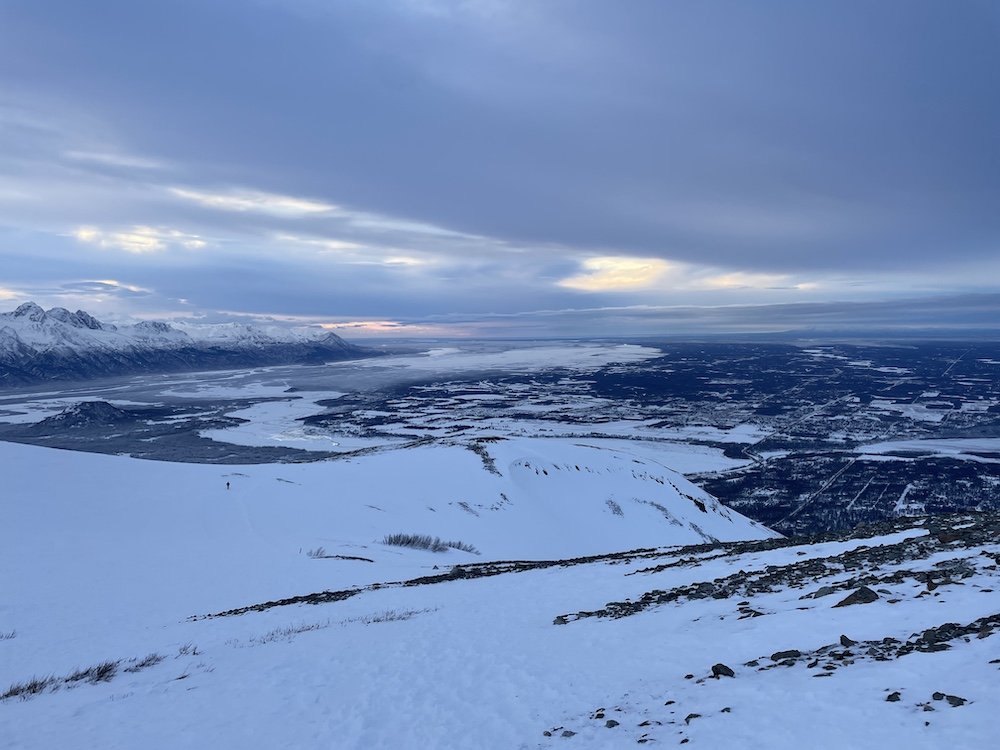 Summit views facing the Butte and towards Knik River.JPG