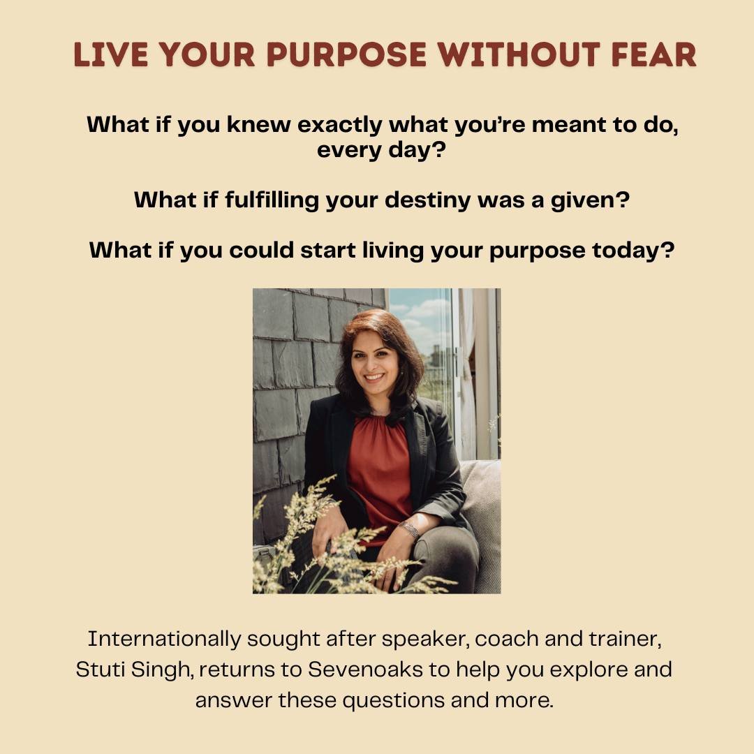 Spaces are limited so book now to avoid disappointment!

#lifecoaching #lifecoachingtips #lifecoachinghappiness  #liveyourpurpose #liveyourpurpose #lifewithoutfear  #livewithoutfear #livewithoutfear  #stutisingh  #coworkingoffice #coworkingspace #wor