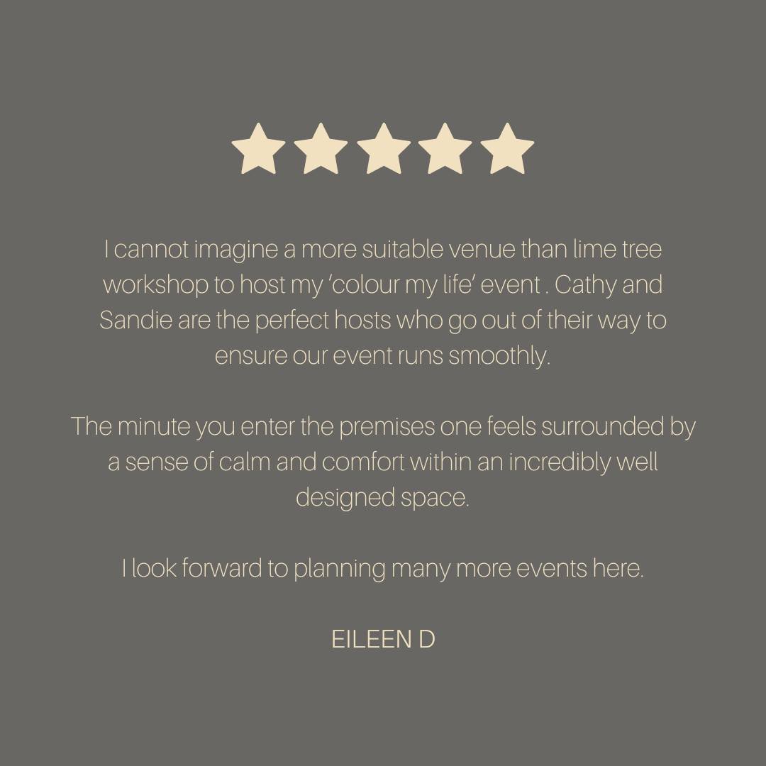Google reviews are so important to small businesses so we always appreciate it when someone takes the time to write one.

Thank you @creating.with.eileen for booking our space again and for your kind words.  Your workshops are so much fun and it's al