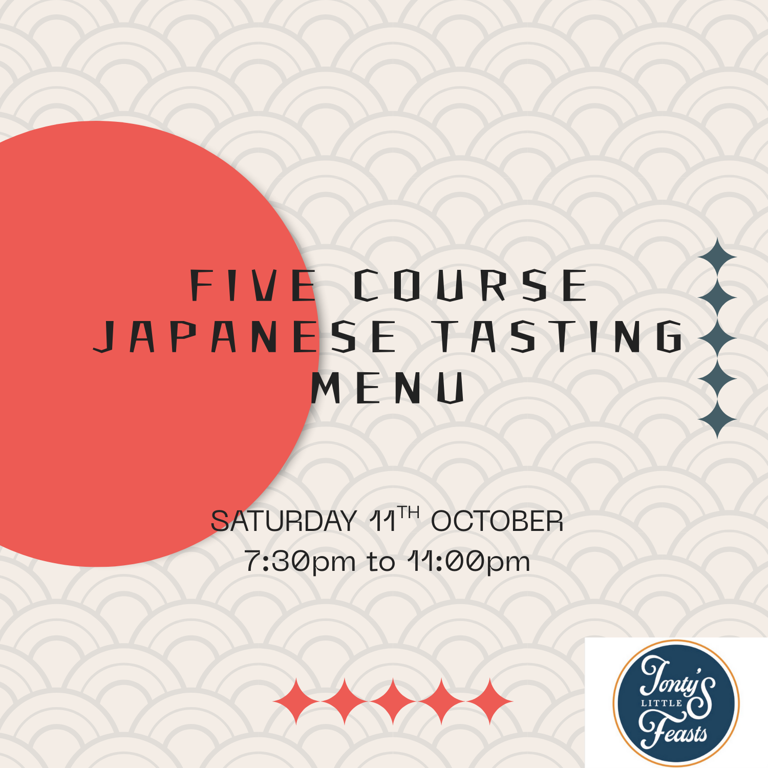 Five Course Japanese Tasting Menu