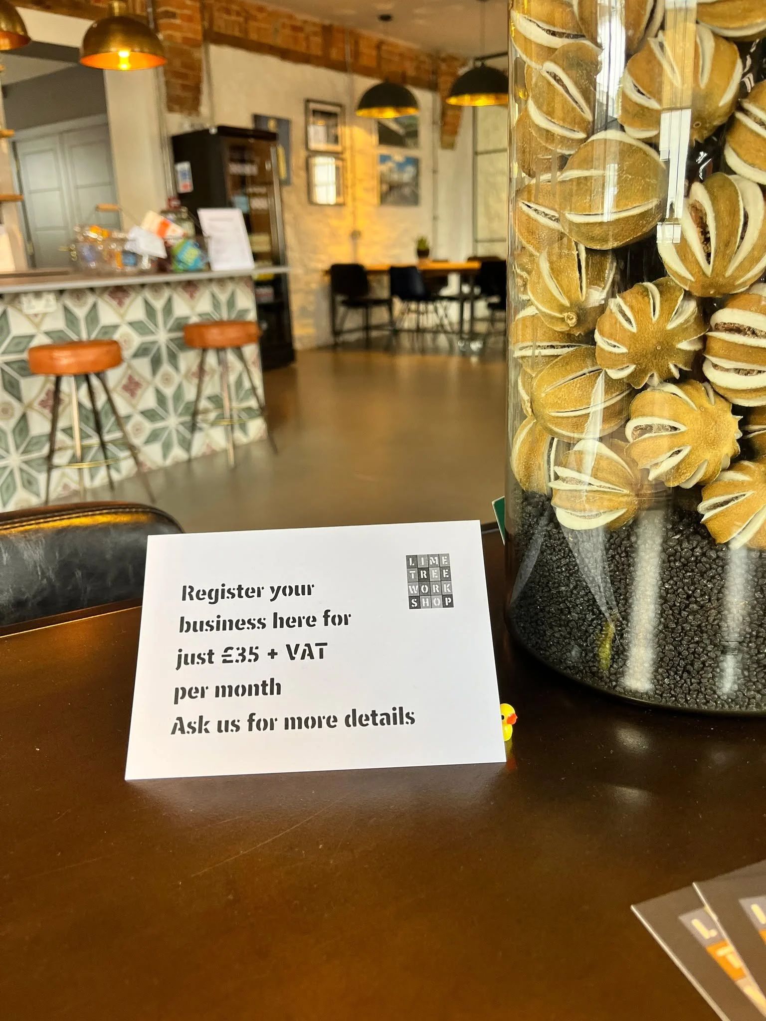 Duck. Gone.
Last seen near the coffee machine. Possibly nesting in a ficus.
Your mission: Find our new coworker, the LIME TREE WORK DUCK in this photo and tell us where she&rsquo;s hiding.
Reward: Eternal glory.

#coworkers #coworker #hotdesking #vir