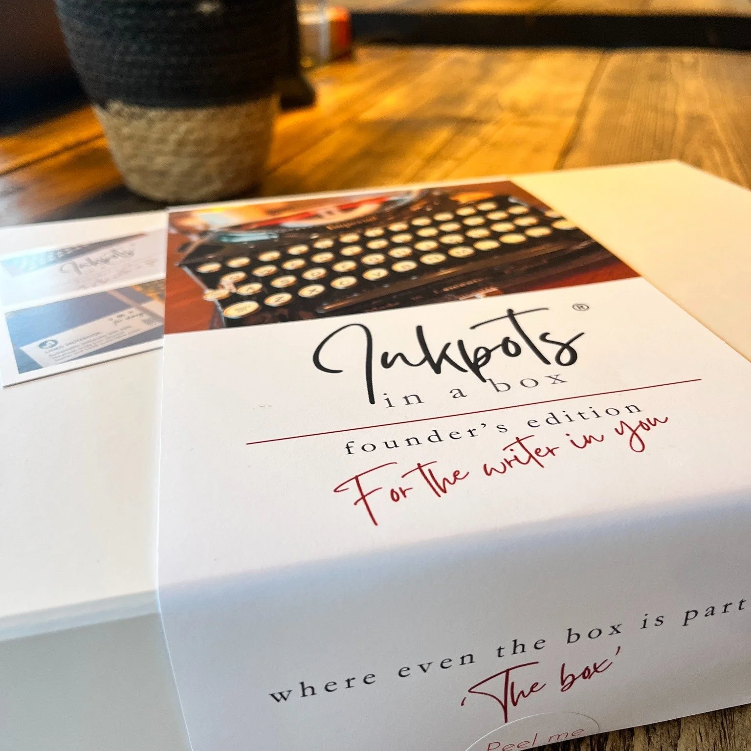 A massive thank you to the brilliant @toriathompson.writes - founder of @inkpots.creative and one of our lovely regulars - for our writers&rsquo; gift boxes. They were such a joy to open, each item so carefully and thoughtfully curated.

Neither of u