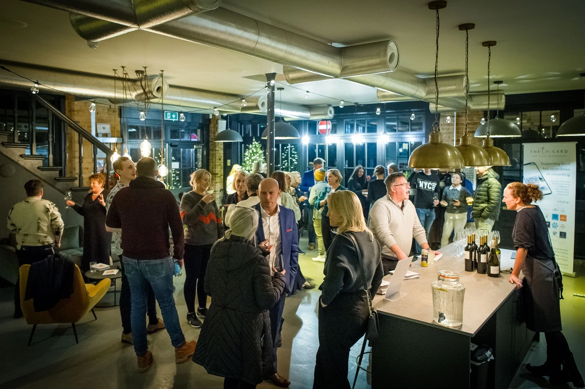 Looking for a venue for your next corporate event?

Our ground-floor space accommodates up to seventy guests and is ideal for networking events, client drinks, workshops and product launches.

Fully licensed, with a curated list of preferred caterers