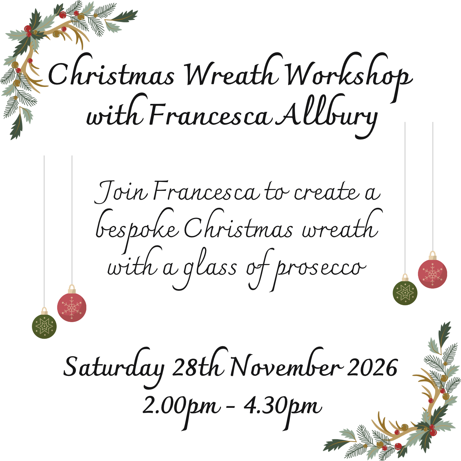Christmas Wreath Workshop