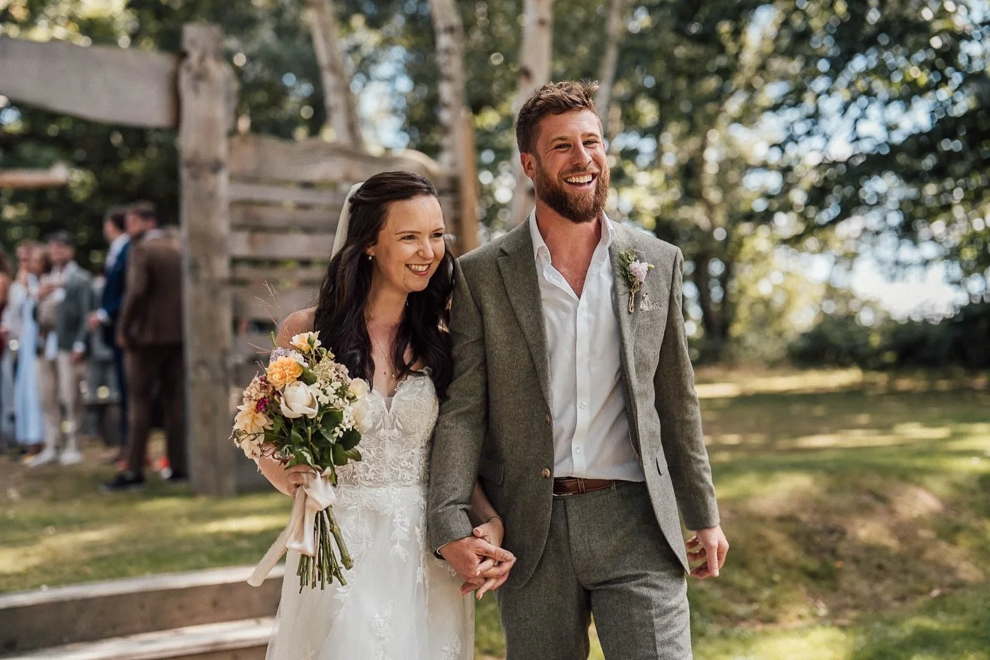 Jess + Ben on the way out from their lovely wedding ceremony at @kingdom_pen.
.
.
.
.
.
#kingdomwedding #kingdomweddingvenue #tunbridgwells #tunbridgewellswedding #tunbridgewellsweddingphotographer #kentwedding #kentweddingphotographer #kentweddingph