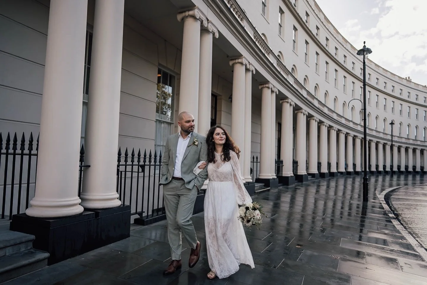 Joanna + Andrei taking a wander along the Park Crescent, after their wedding ceremony at Old Marylebone Town Hall - @adaytorememberlondon.
.
.
.
.
.
#marylebonewedding #oldmarylebonetownhall #oldmarylebonetownhallwedding #londonelopement #londontownh