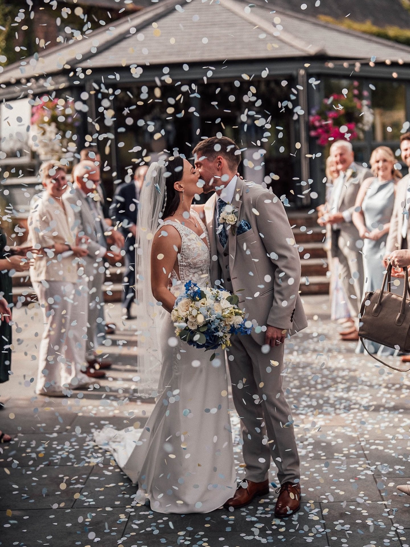 Georgina + Gavin on their lovely wedding day at @theoldmillaldermaston.
.
Hair/Makeup - @sophiepamela_bridalartistry 
Dress - @rosa_clara 
Florist - @theflowerstalk
Suit - @marcdarcysuits 
.
#berkshirewedding #berkshireweddingvenue #surreyweddingphot