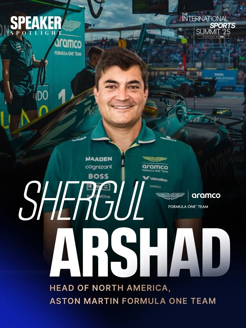 Shergul Arshad Announced as Speaker at International Sports Summit 2025