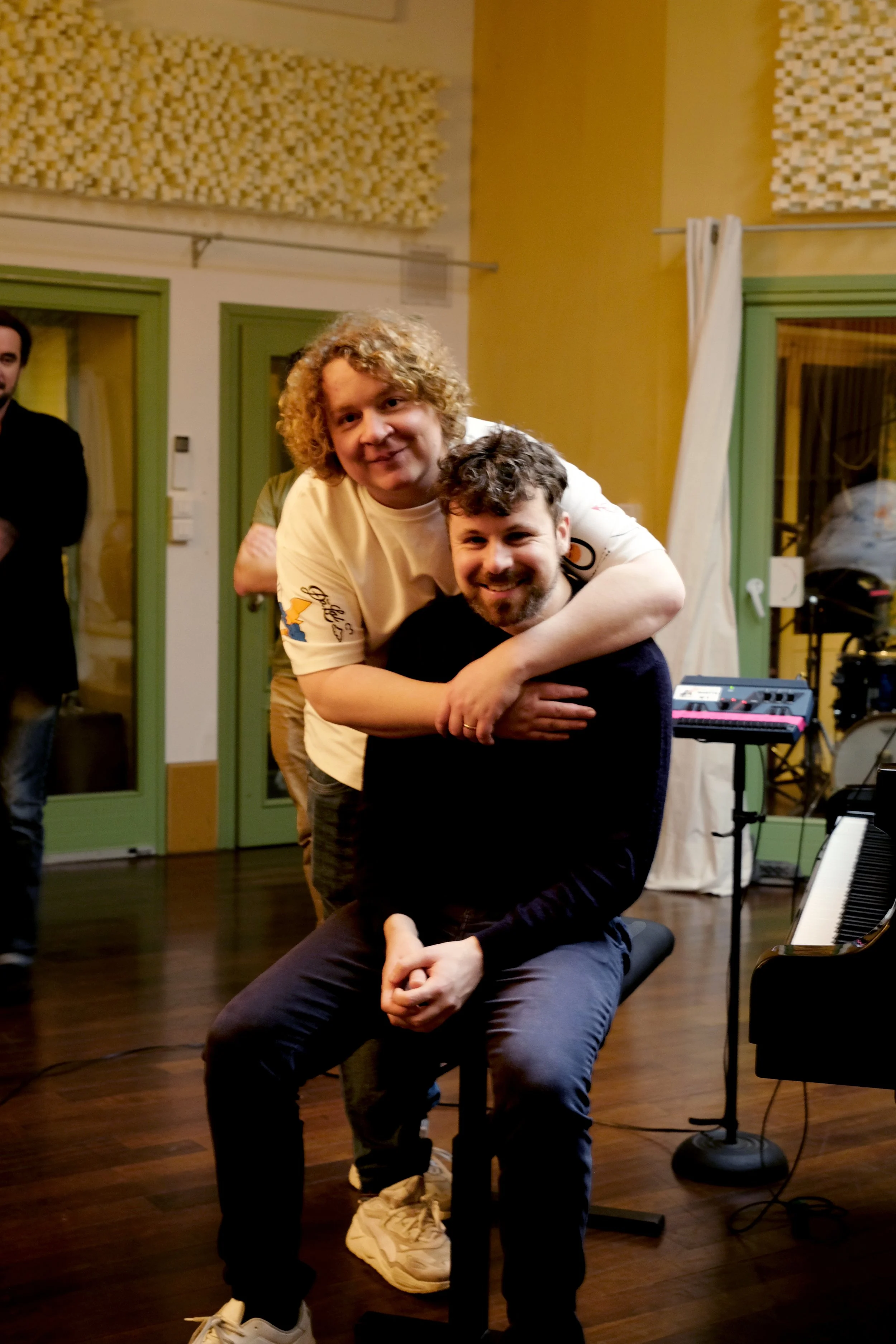 Dave Bristow at Studio de Meudon, November 2024. Photograph credit: Héloïse Beaudufe.