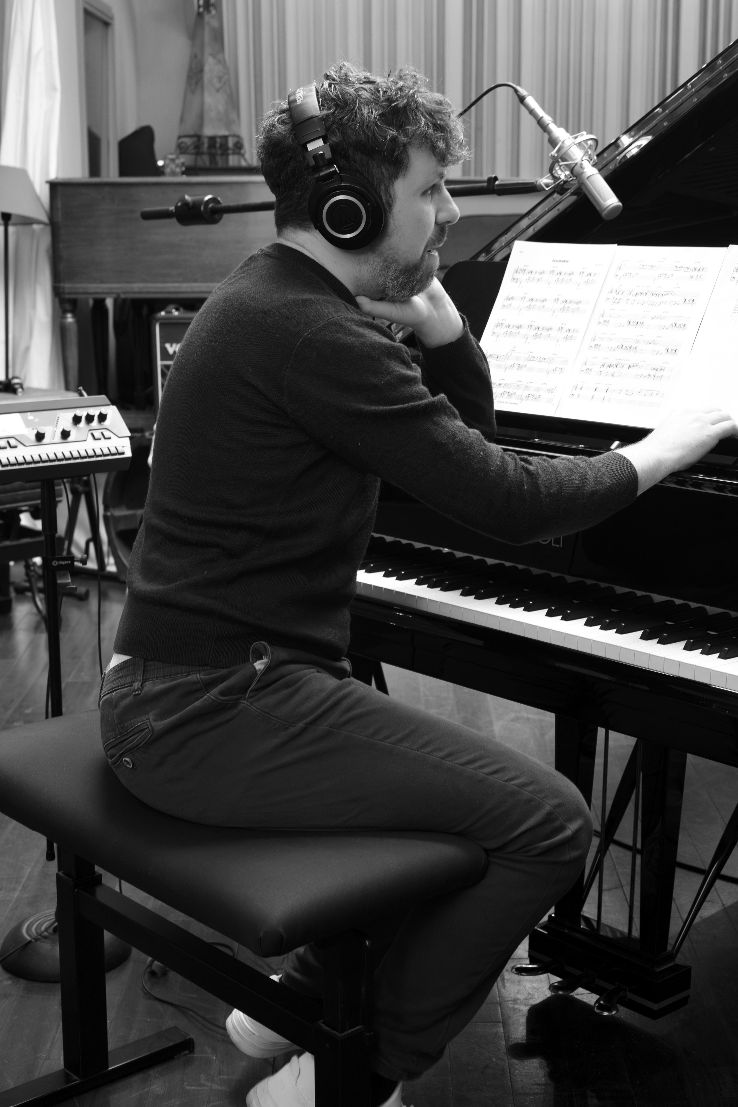 Dave Bristow at Studio de Meudon, November 2024. Photograph credit: Héloïse Beaudufe.