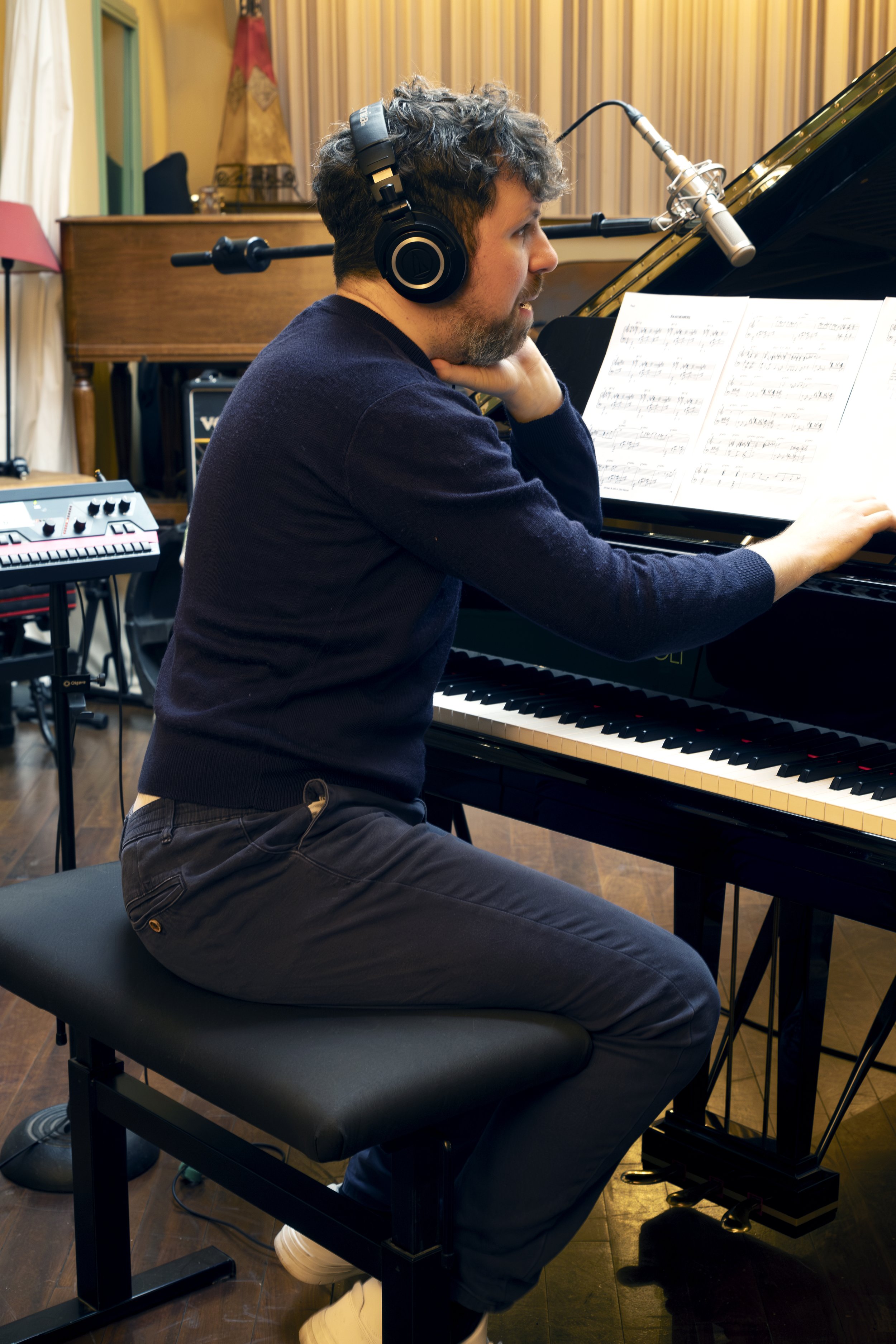 Dave Bristow at Studio de Meudon, November 2024. Photograph credit: Héloïse Beaudufe.