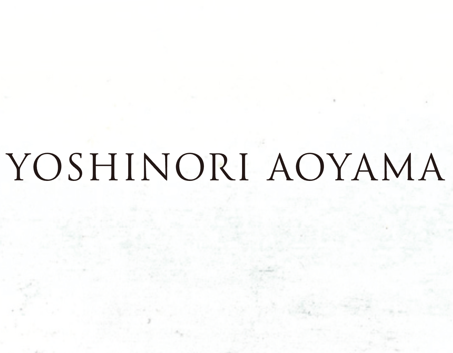 YOSHINORI AOYAMA