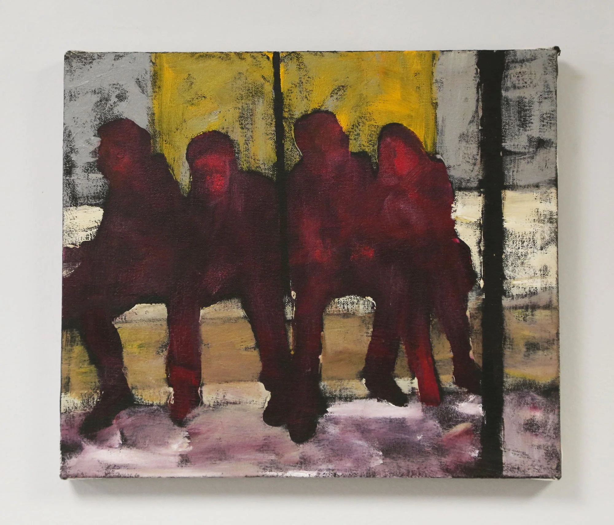 Subway. 12x14”, acrylic on canvas, 2024.
