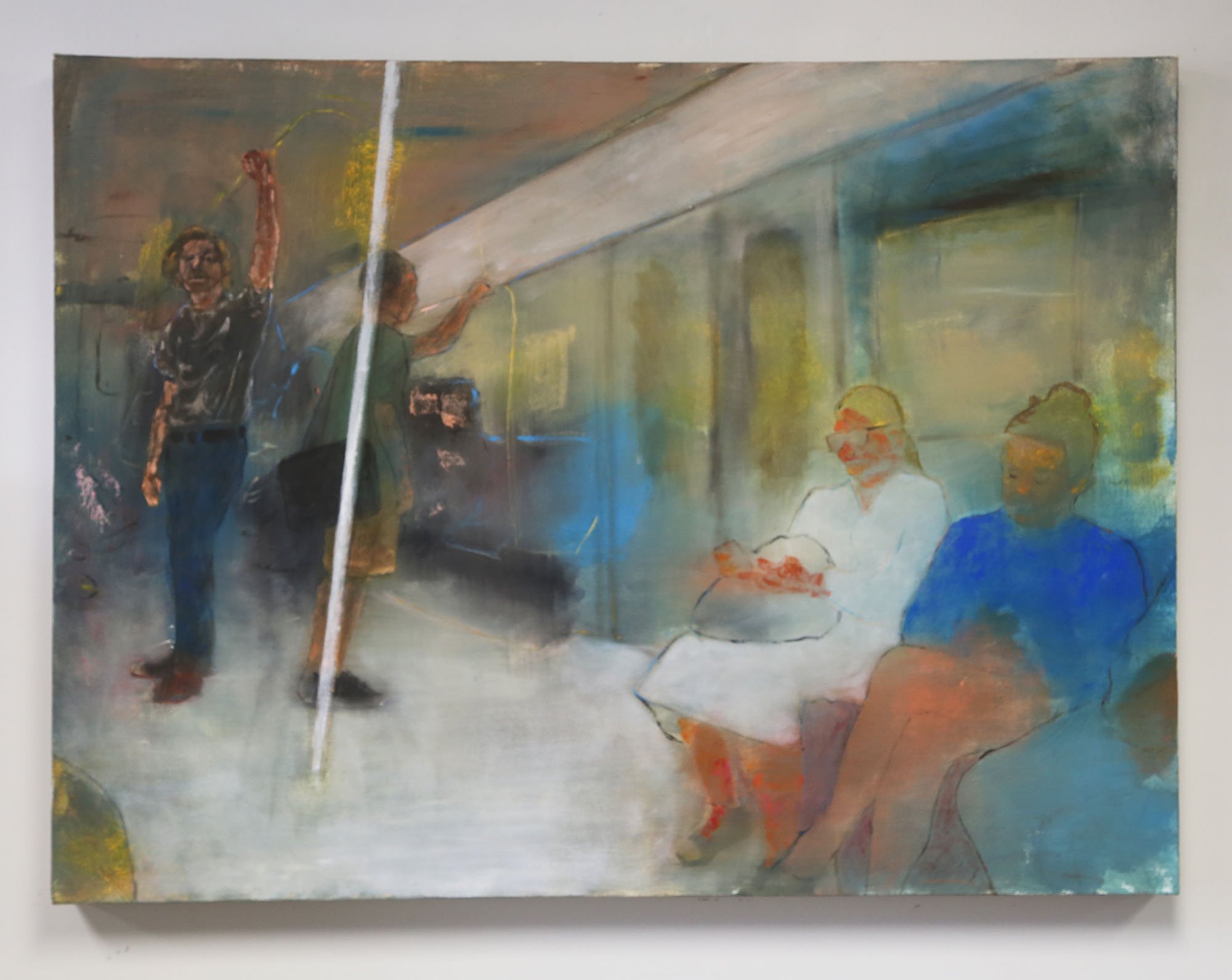 The Bearded Lady. 36x48", acrylic on canvas, 2025.