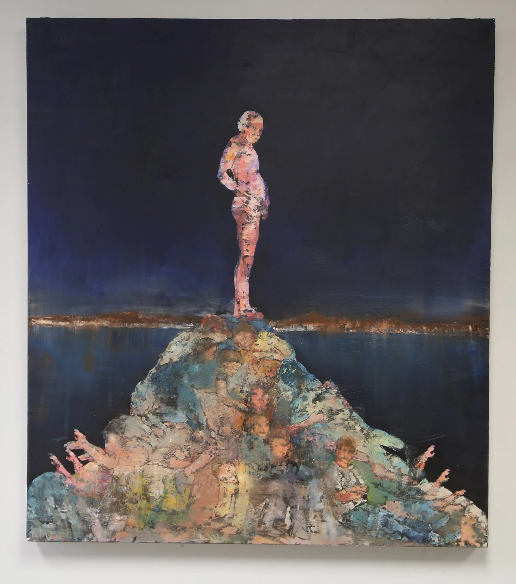 Flopping Flutter. 54x48", acrylic, 2021.