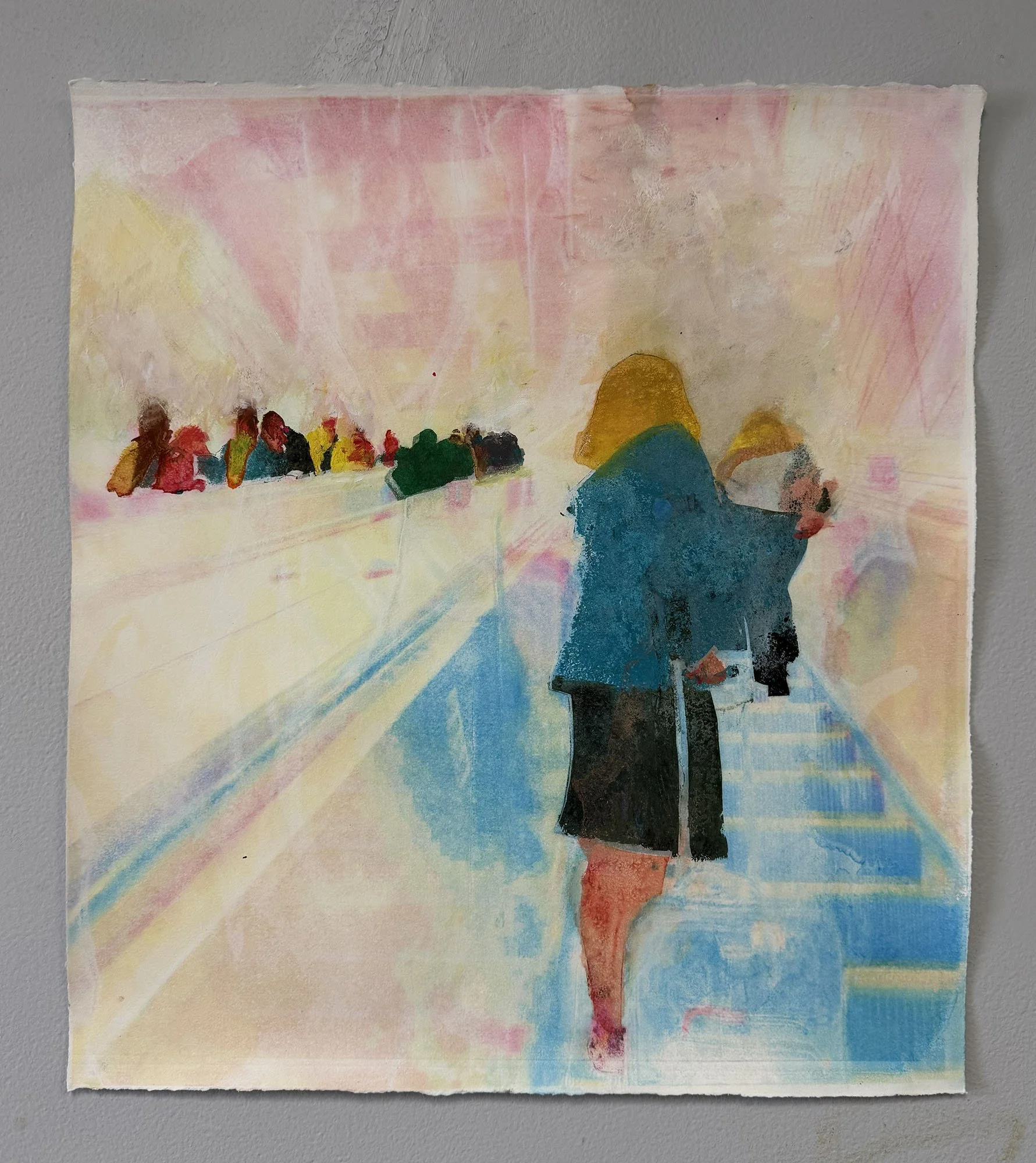 Airport. 18x20", monotype, 2025.