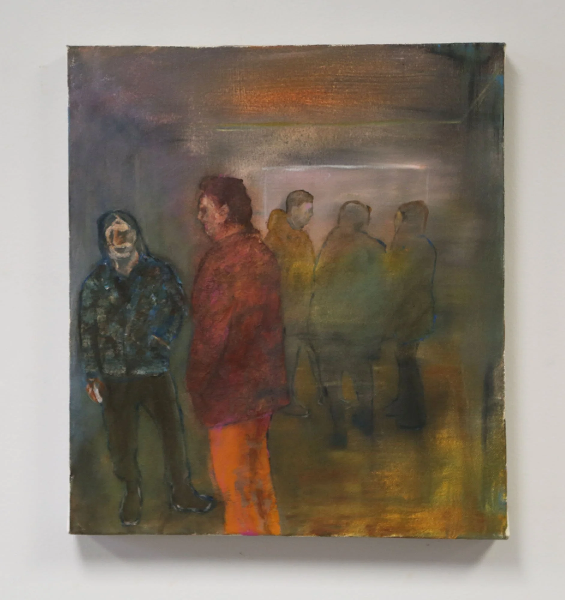 The King & the Glass Eye, 20x18”, acrylic on canvas, 2025.	