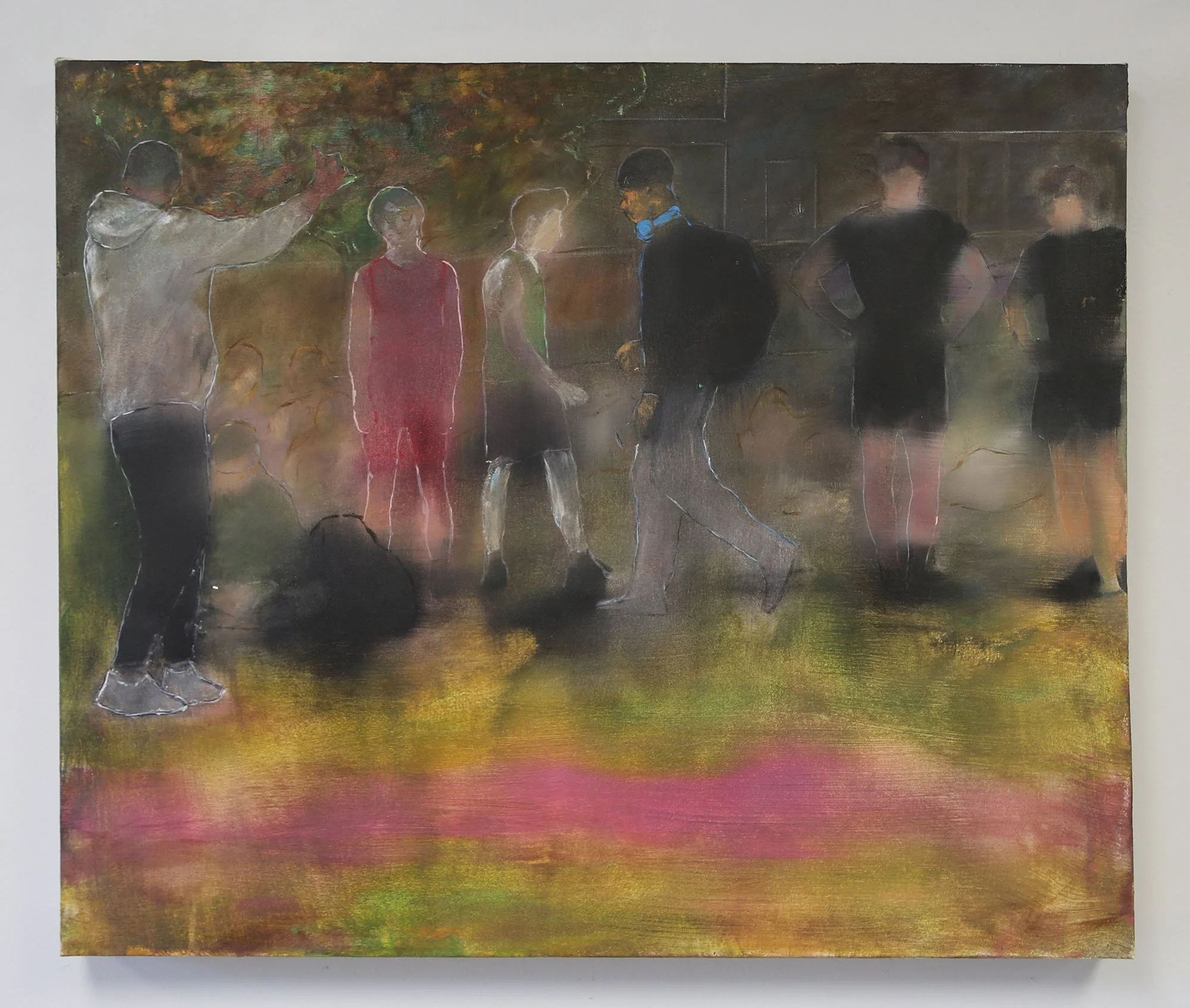 Run Run Run Run. 30x36", acrylic on canvas, 2025