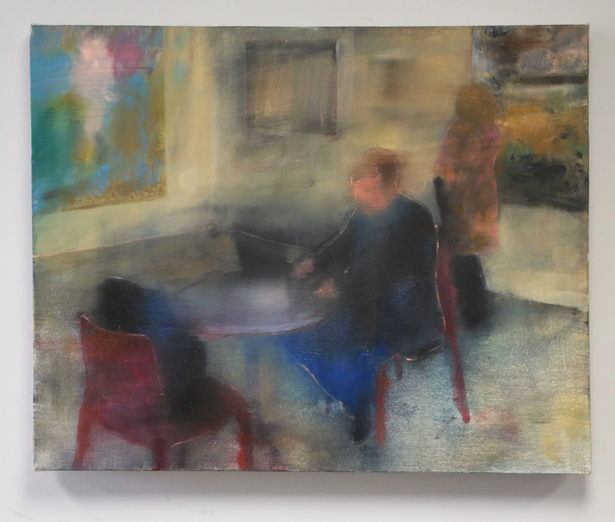 Chair. 24x30”, acrylic on canvas, 2025.		 
