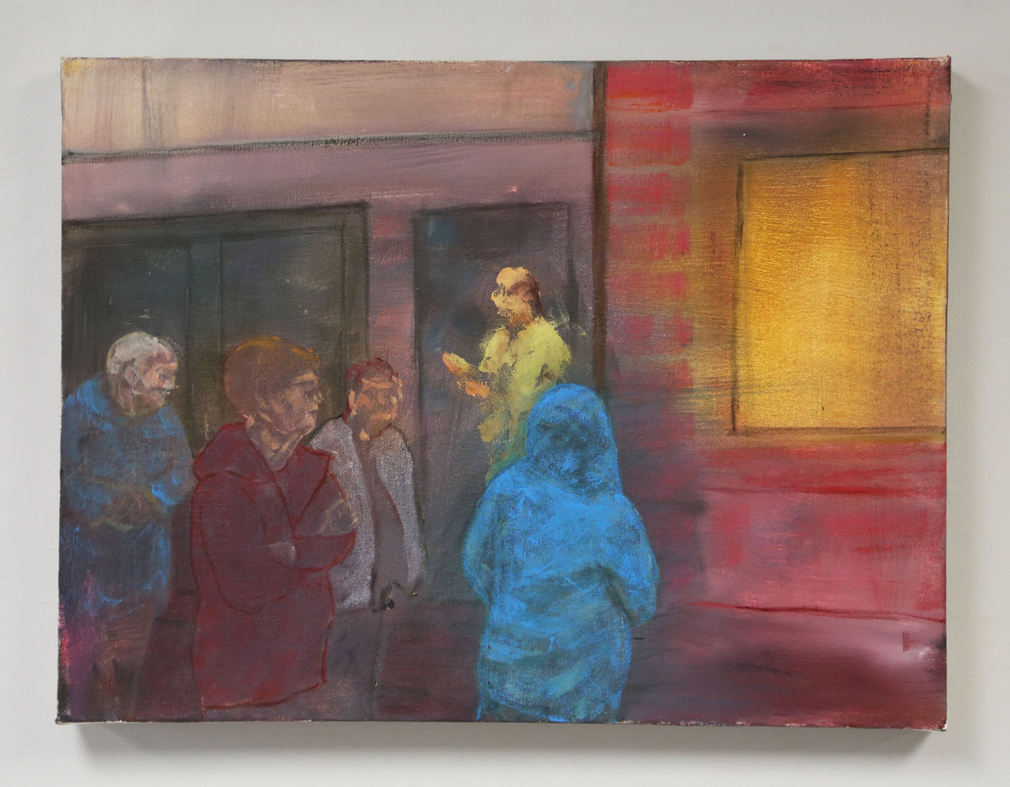 Kniberhocken, 18x24”, acrylic on canvas, 2025.