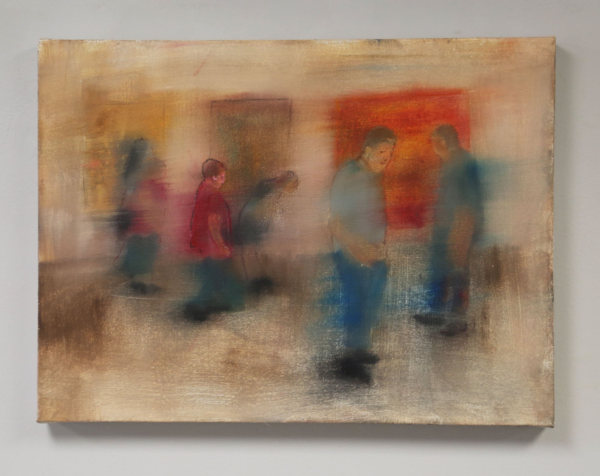 Walking. 20x24", acrylic on canvas, 2025.