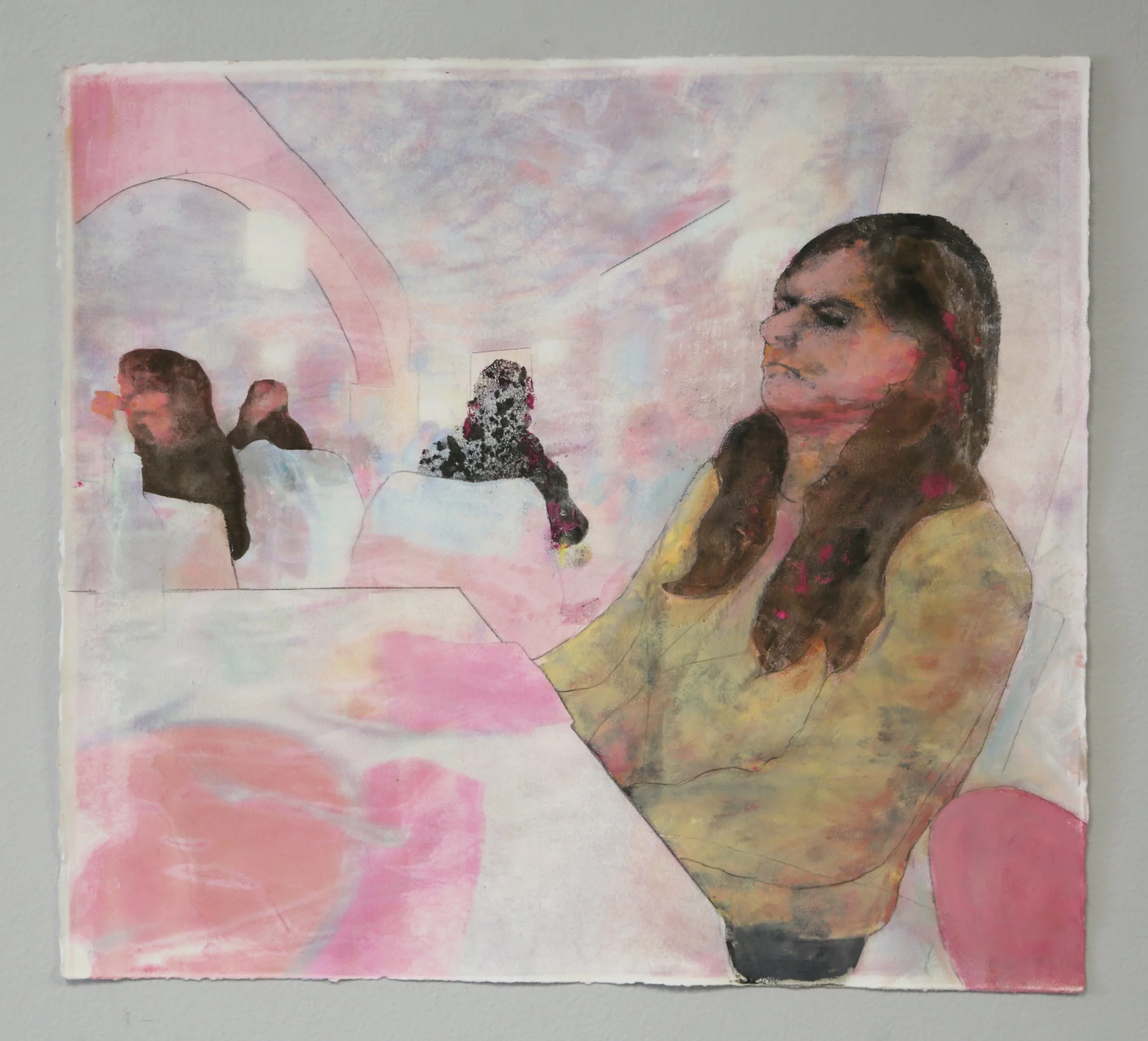 Thumb. 18x20", monotype, 2026.