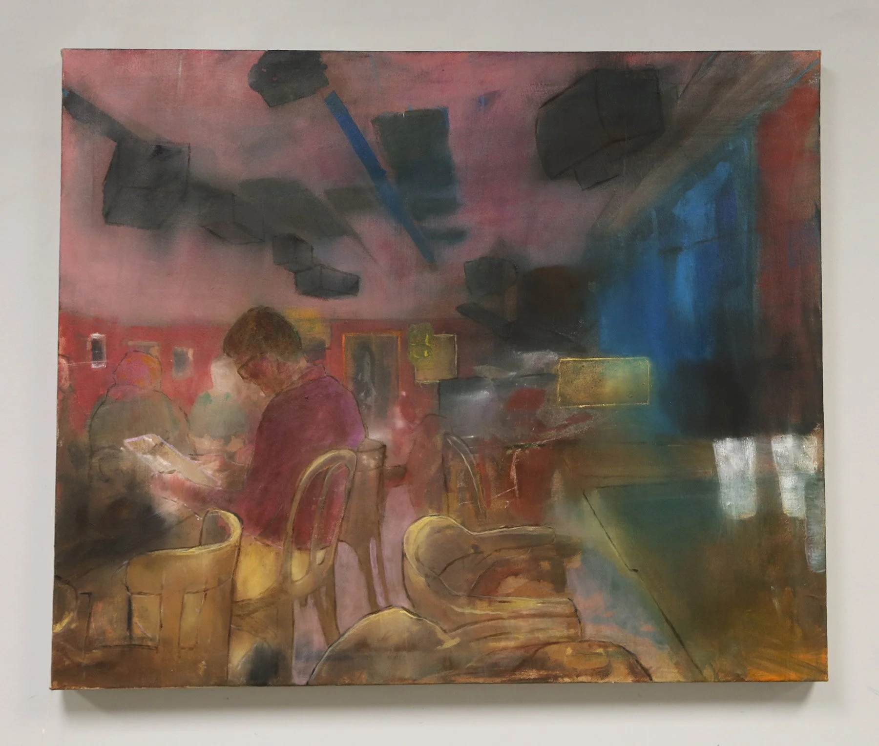 Pub. 30x36", acrylic on canvas, 2025