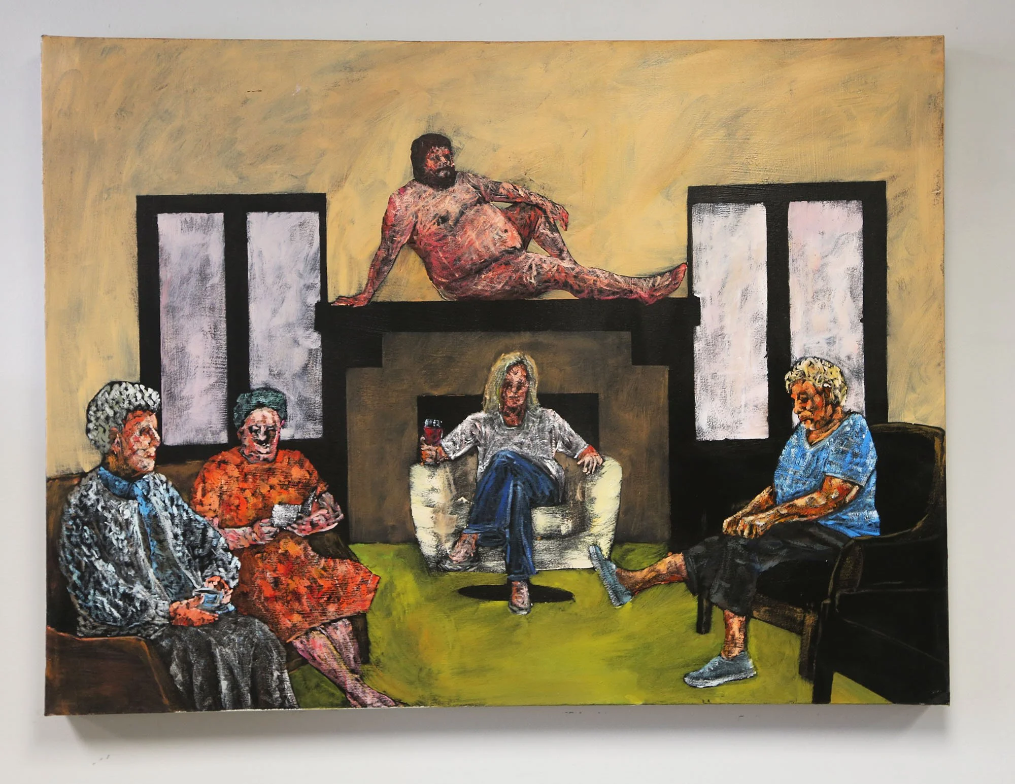 Mudflap Momma. acrylic. 42x48". 2023.