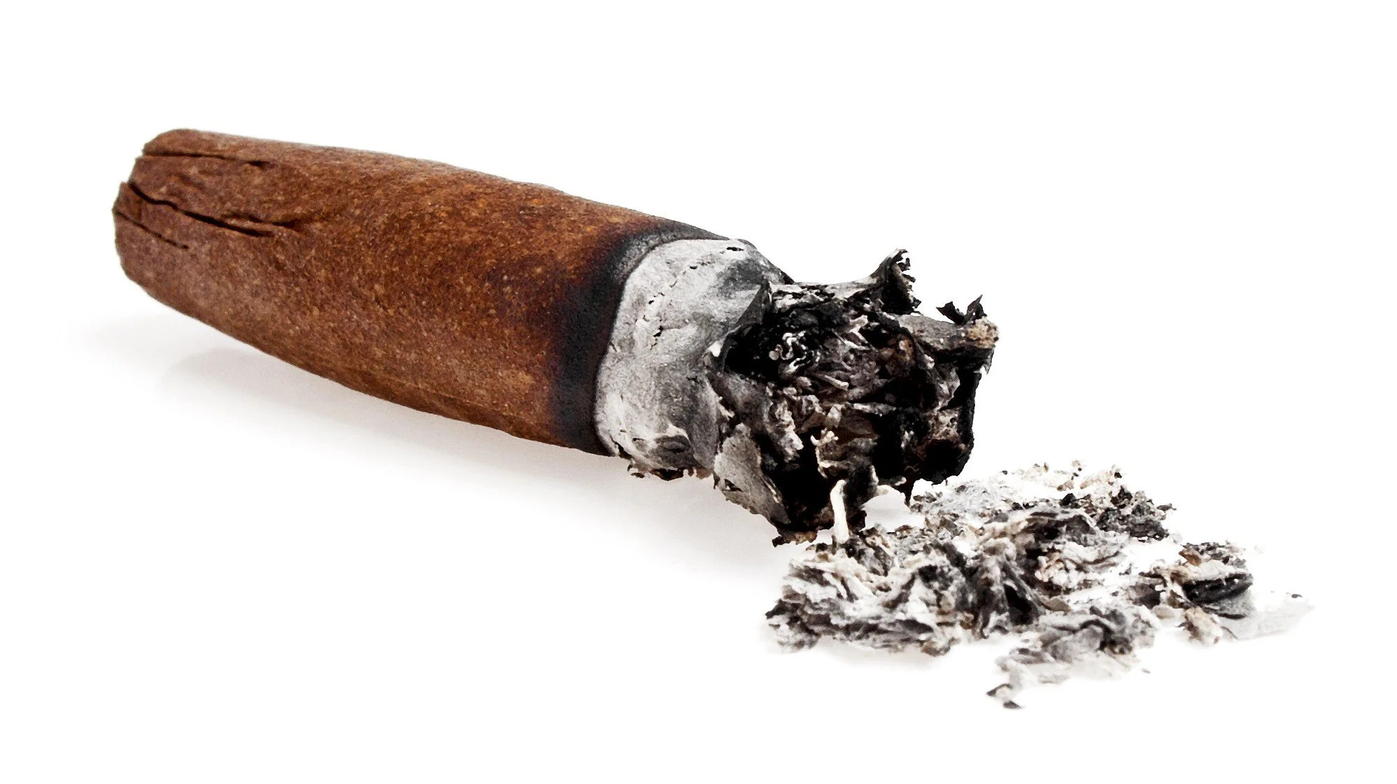 Cigar with ash