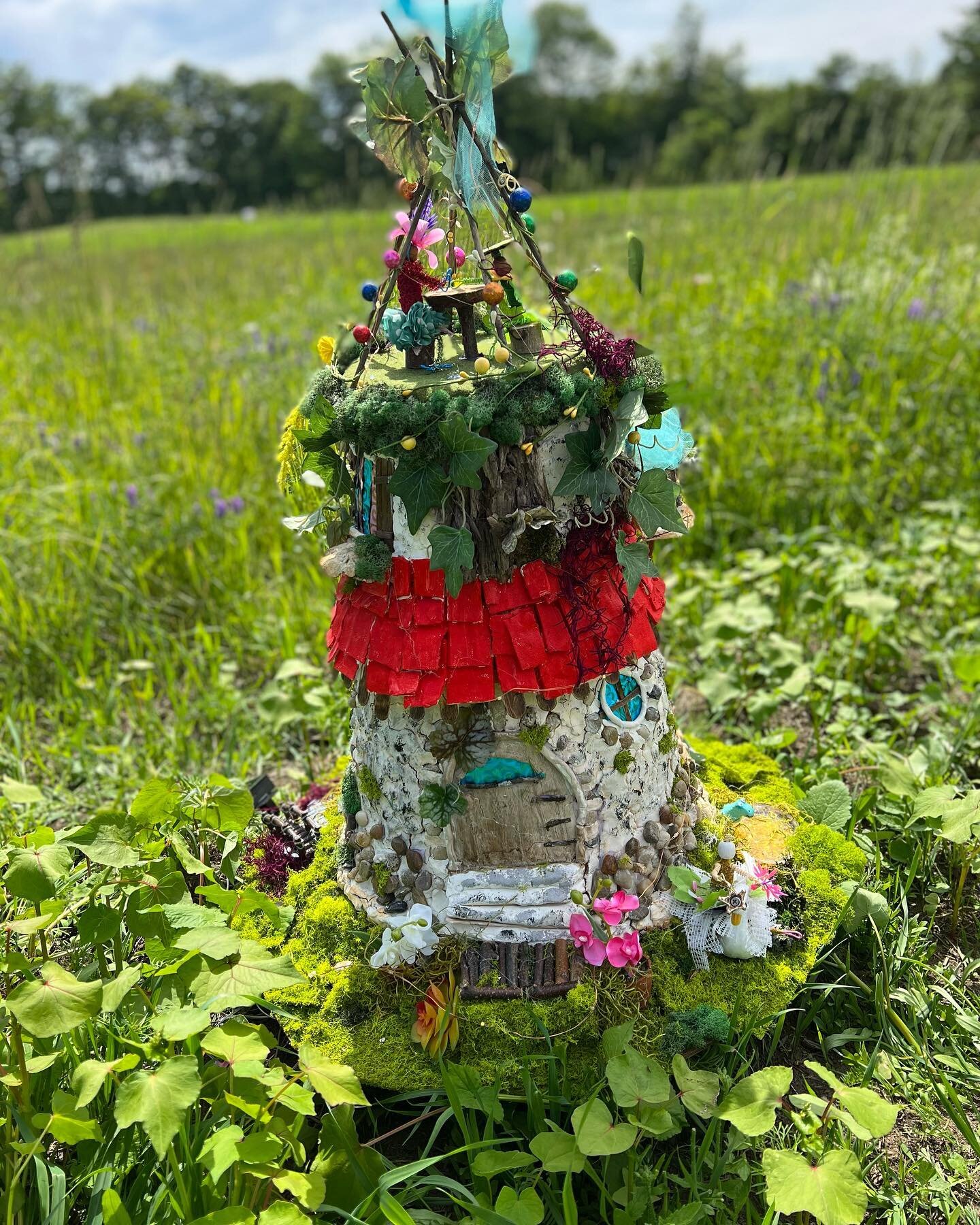 Fairy house is delivered to Highland Arts Center in Greensboro, Vt for their fairy house show opening July 9th at 2pm