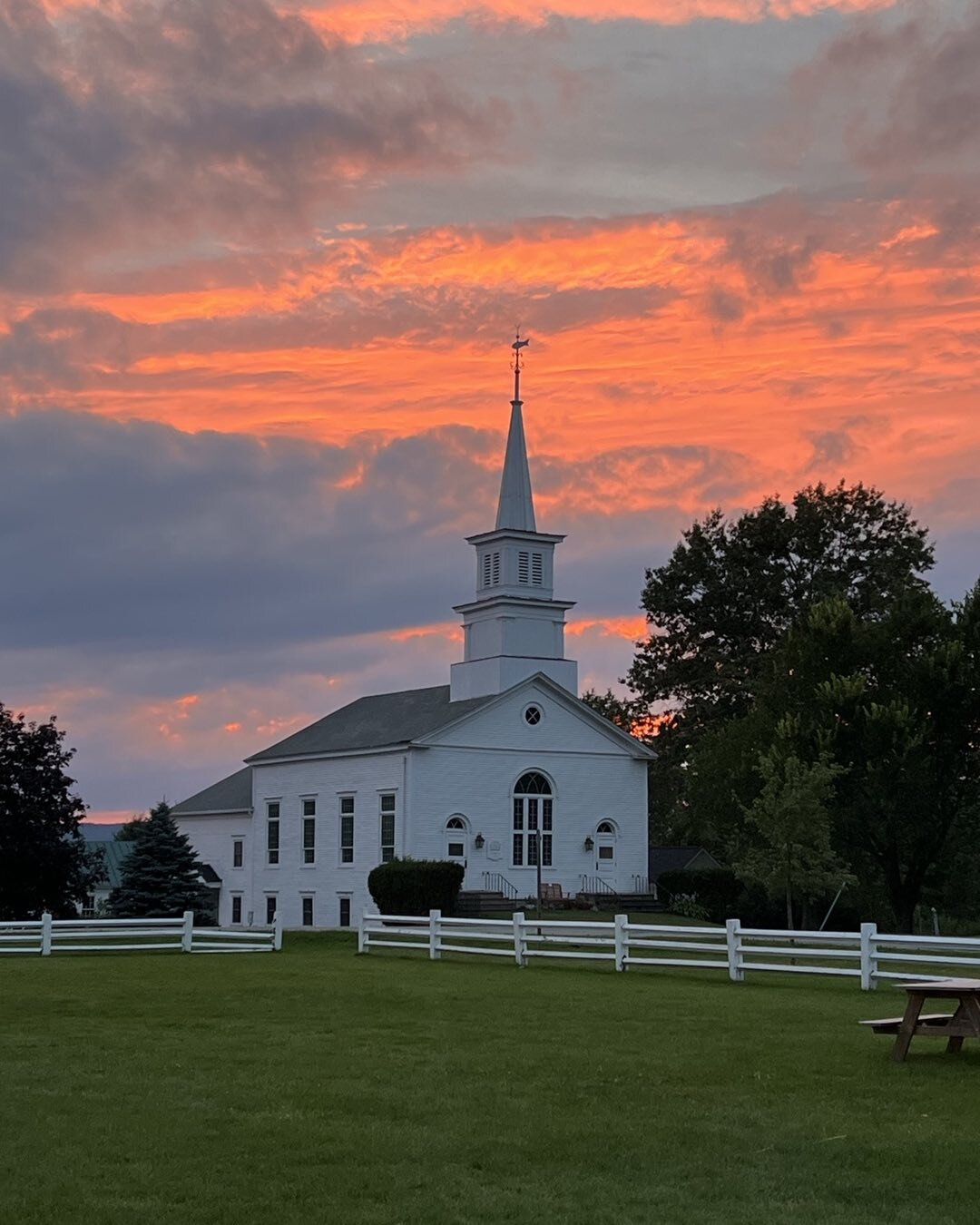 A beautiful evening at Craftsbury Common VT