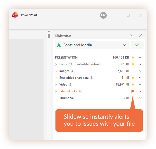 Slidewise add-in for PowerPoint