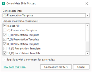 Find unused slide masters in PowerPoint with Slidewise