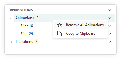 Remove all PowerPoint animations using Slidewise