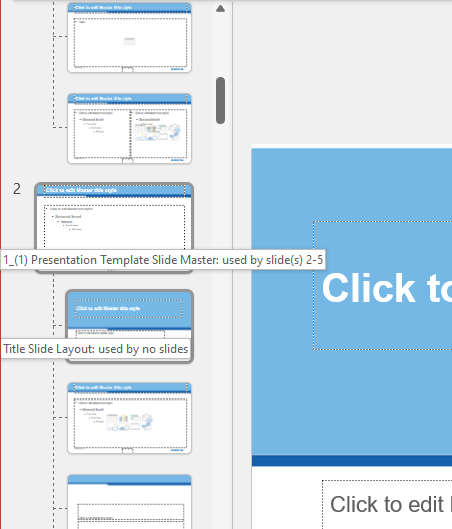 See what layouts are in use