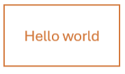 Example shape with same color used for outline and text