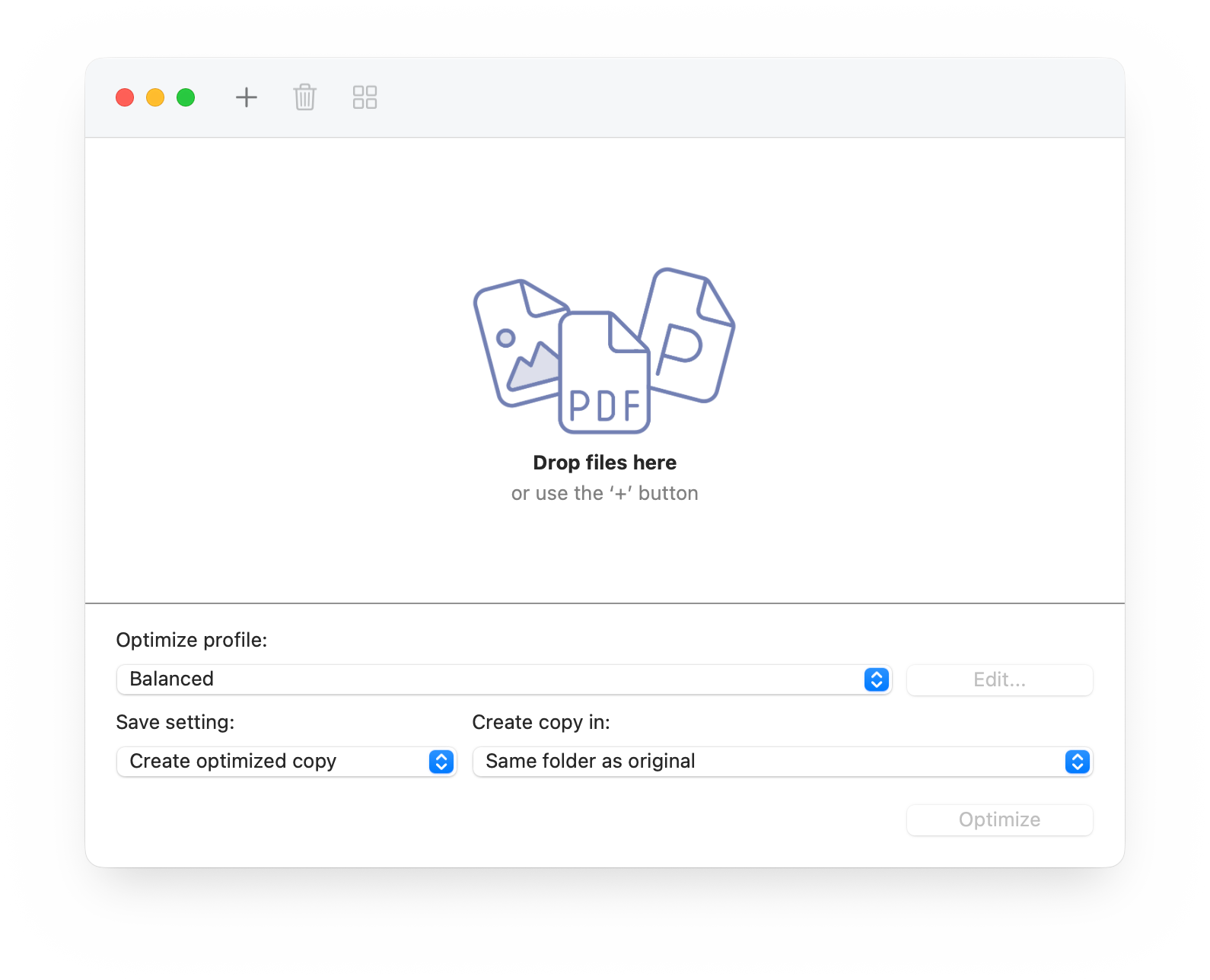 Screenshot of NXPowerLite Desktop Mac 10