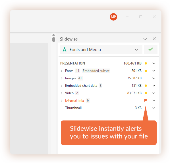Slidewise PowerPoint Add-In screenshot