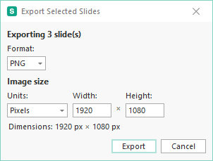 Save PowerPoint slides as high-resolution images