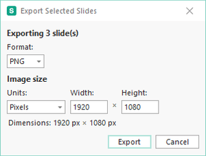 Save PowerPoint slides as high-resolution images