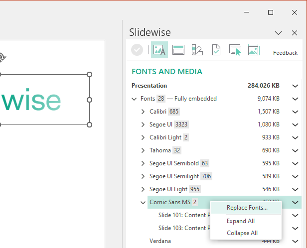 Slidewise PowerPoint Add-in / Plugin